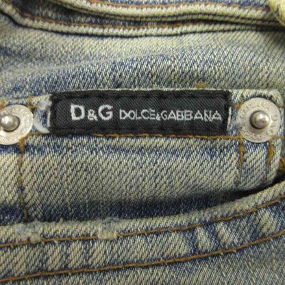Dolce & Gabbana Denim Distressed Jeans Pants Zip Fly 38 Blue 24 — view 5