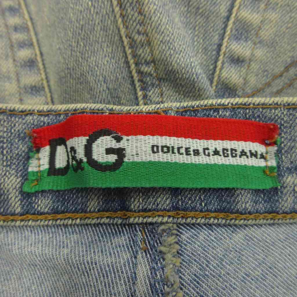 Dolce & Gabbana Denim Distressed Jeans Pants Zip Fly 38 Blue 24 — view 3
