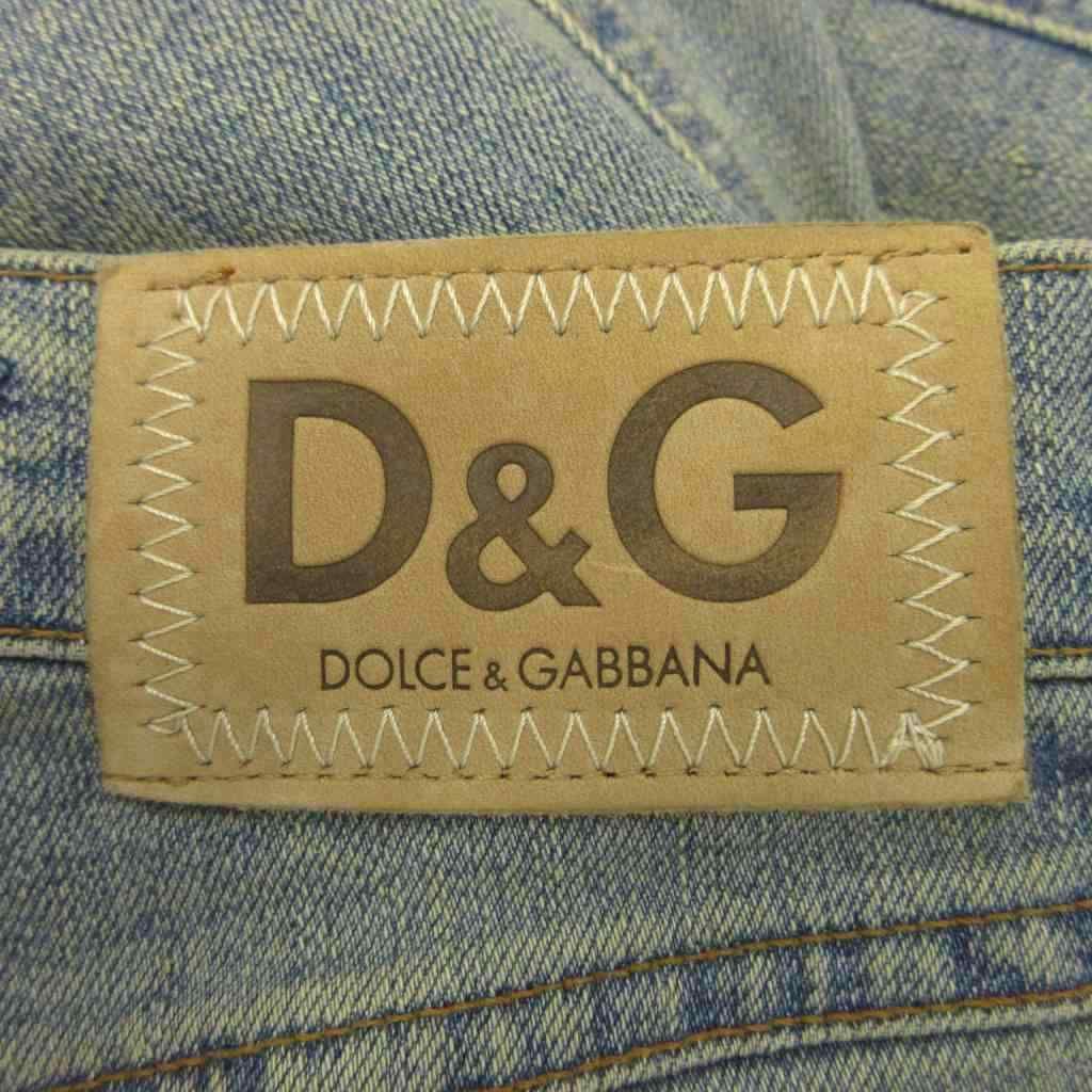 Dolce & Gabbana Denim Distressed Jeans Pants Zip Fly 38 Blue 24 — view 4