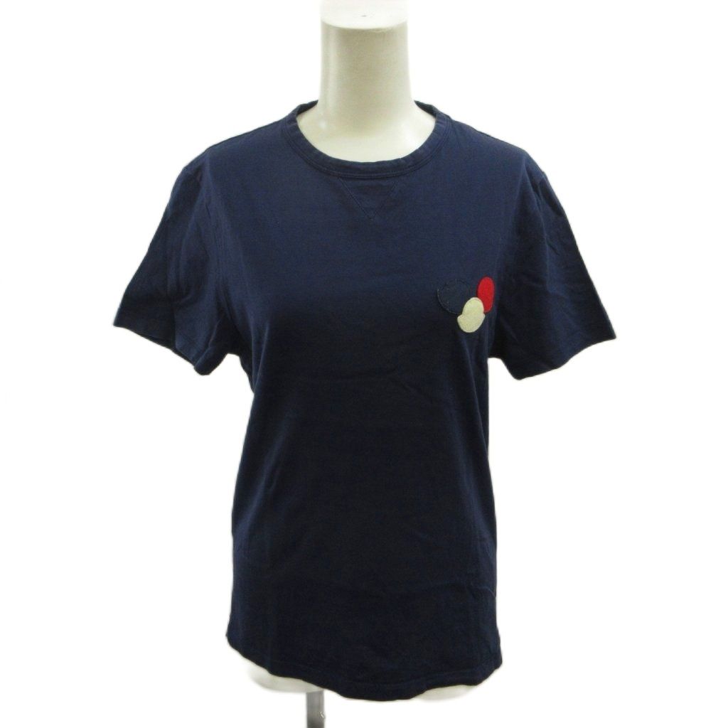 Moncler Maglia T-Shirt Cotton Crew Neck Short Sleeve Fabric Navy S