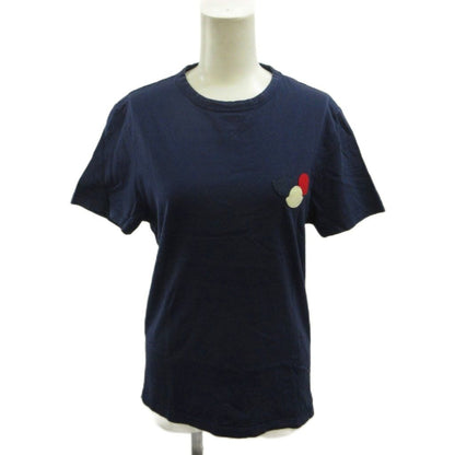 Moncler Maglia T-Shirt Cotton Crew Neck Short Sleeve Fabric Navy S