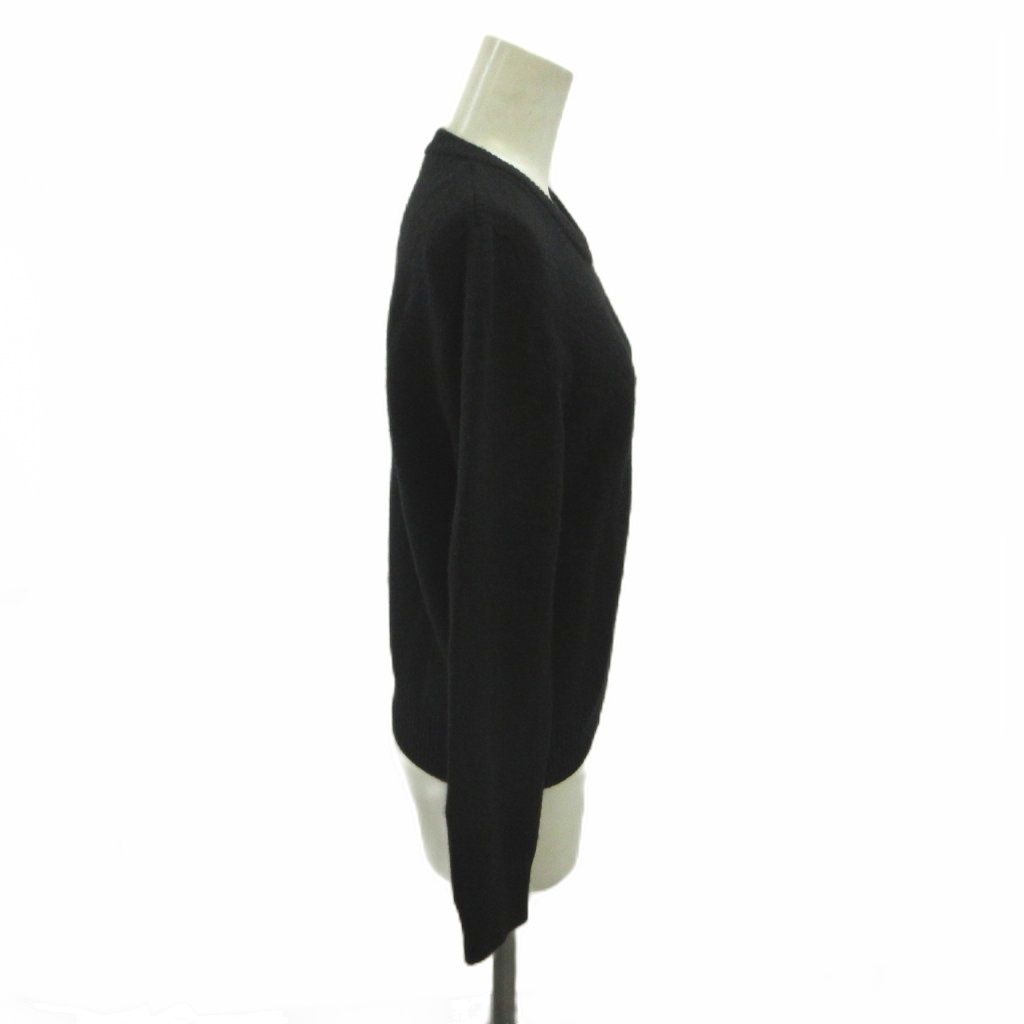 Celine Cashmere Knit Sweater Black Crew Neck Long Sleeve XS — view 2