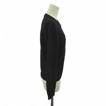 Celine Cashmere Knit Sweater Black Crew Neck Long Sleeve XS — view 2