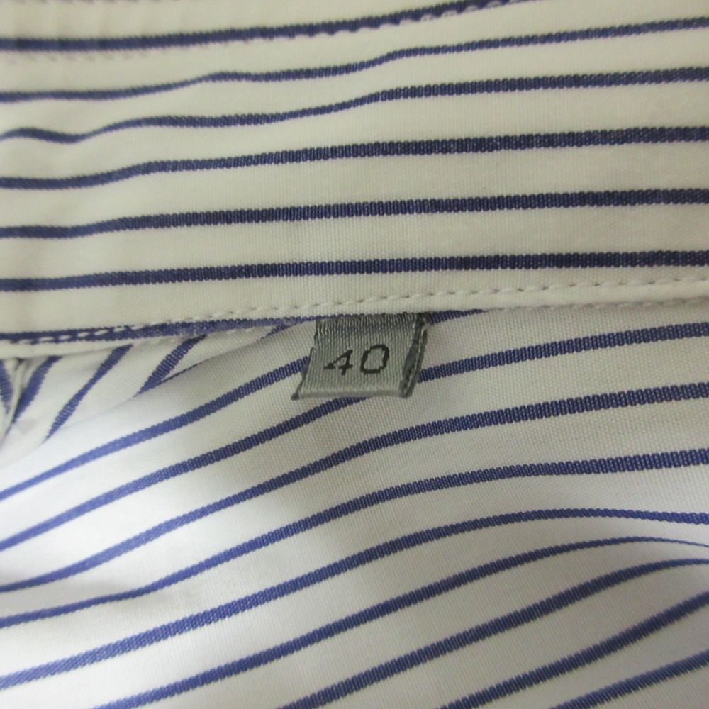 Dior Homme Long Sleeve Striped Shirt 40 Blue White Spring Summer Fall Winter — view 6