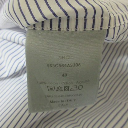 Dior Homme Long Sleeve Striped Shirt 40 Blue White Spring Summer Fall Winter — view 7