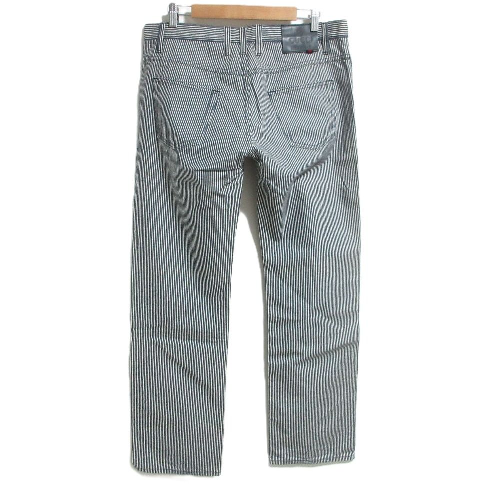 Gucci Regular Hickory Stripe Denim Pants Navy White Spring Summer Fall Winter 50 — view 2