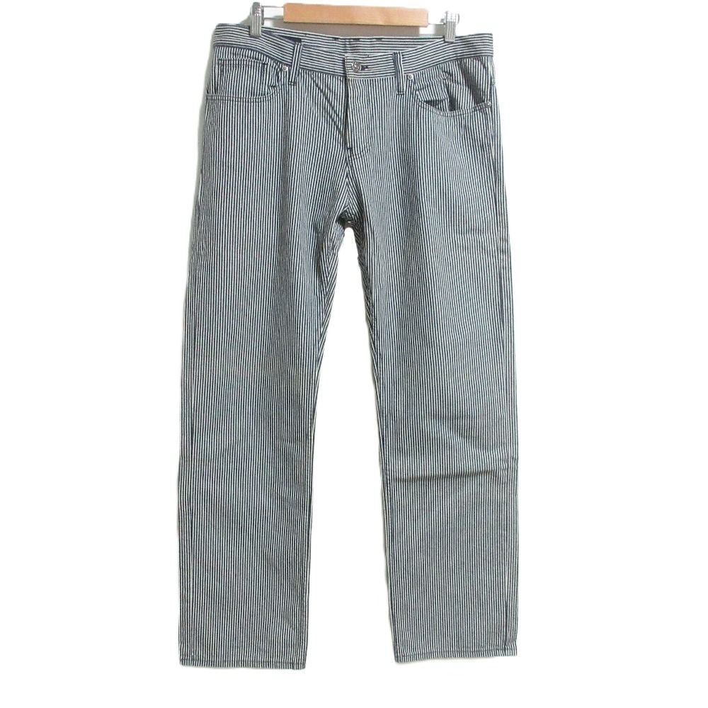 Gucci Regular Hickory Stripe Denim Pants Navy White Spring Summer Fall Winter 50
