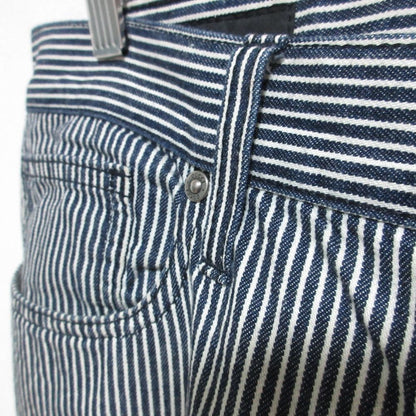 Gucci Regular Hickory Stripe Denim Pants Navy White Spring Summer Fall Winter 50 — view 4