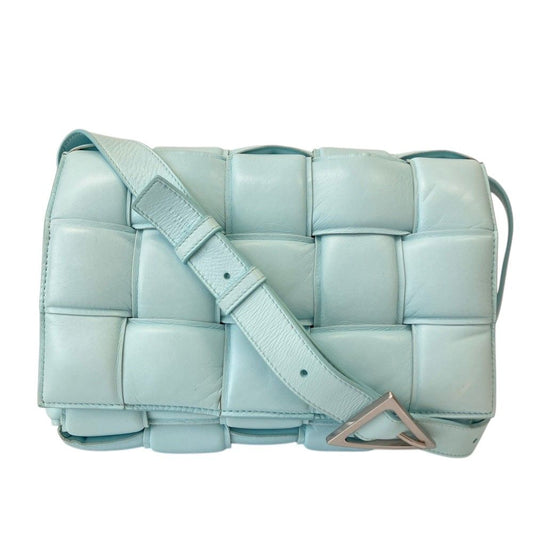 Bottega Veneta Padded Cassette Intrecciato Shoulder Bag Spearmint