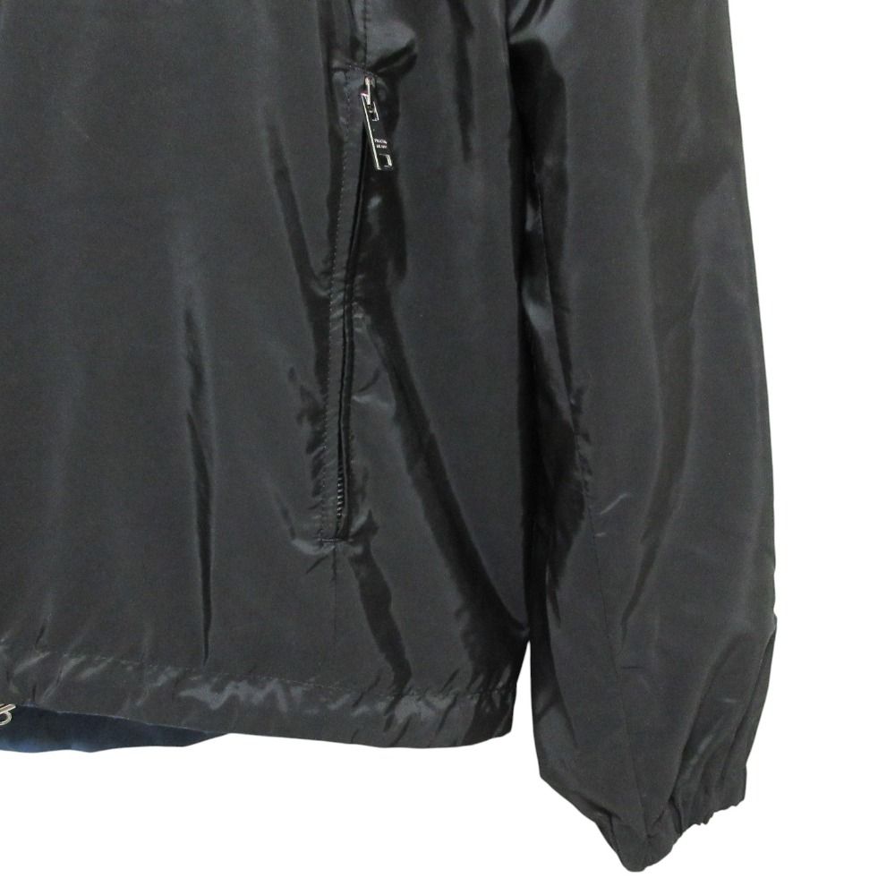 Prada Triangle Plate Reversible Re-Nylon Jacket Black Navy Spring Summer Fall — view 6
