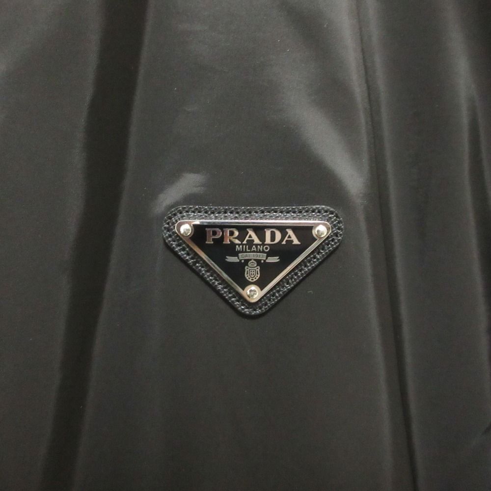 Prada Triangle Plate Reversible Re-Nylon Jacket Black Navy Spring Summer Fall — view 5