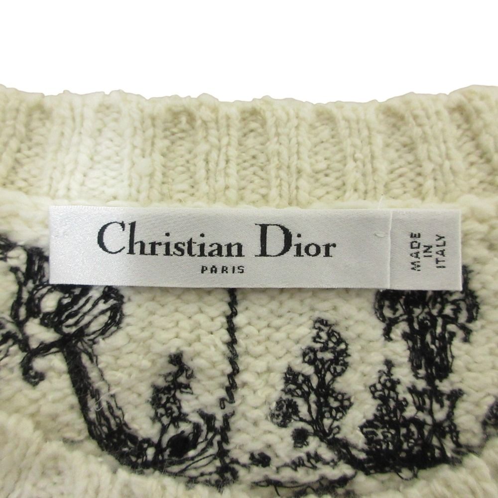 Dior Alphabet Wool Silk Knit Vest White Spring Summer Fall Winter — view 3