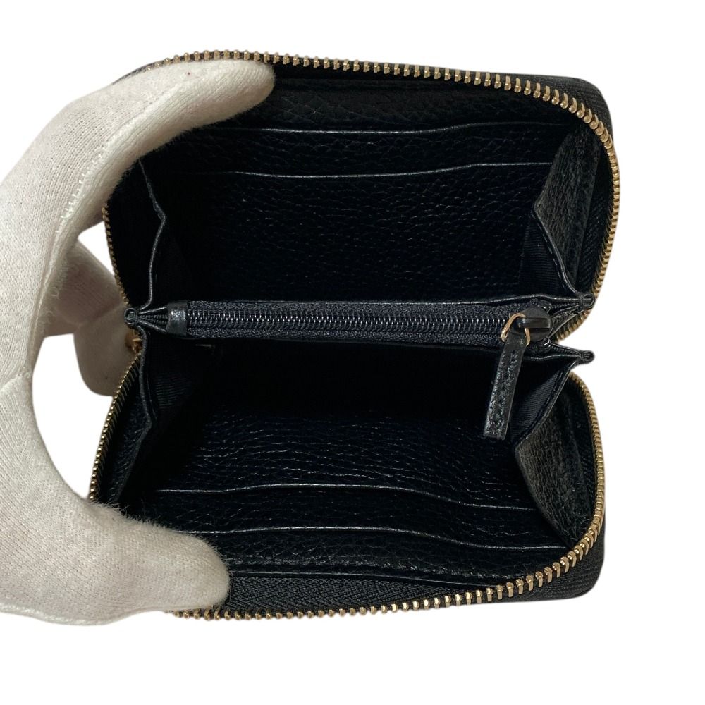Gucci Soho Interlocking G Leather Coin Purse Black — view 7