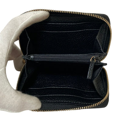 Gucci Soho Interlocking G Leather Coin Purse Black — view 7