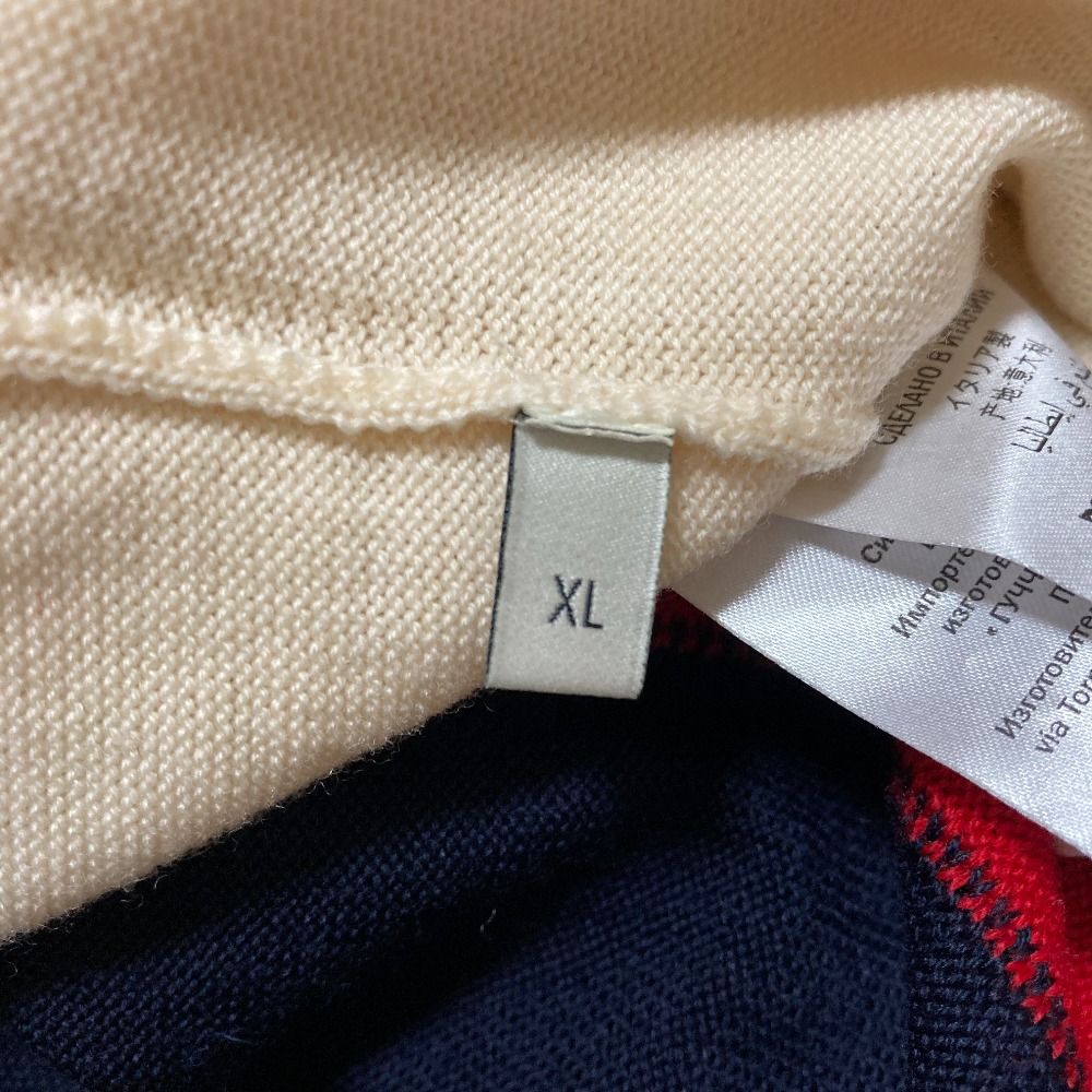 Gucci Wool Knit Bomber Jacket Navy Spring Summer Fall Winter XL — view 7