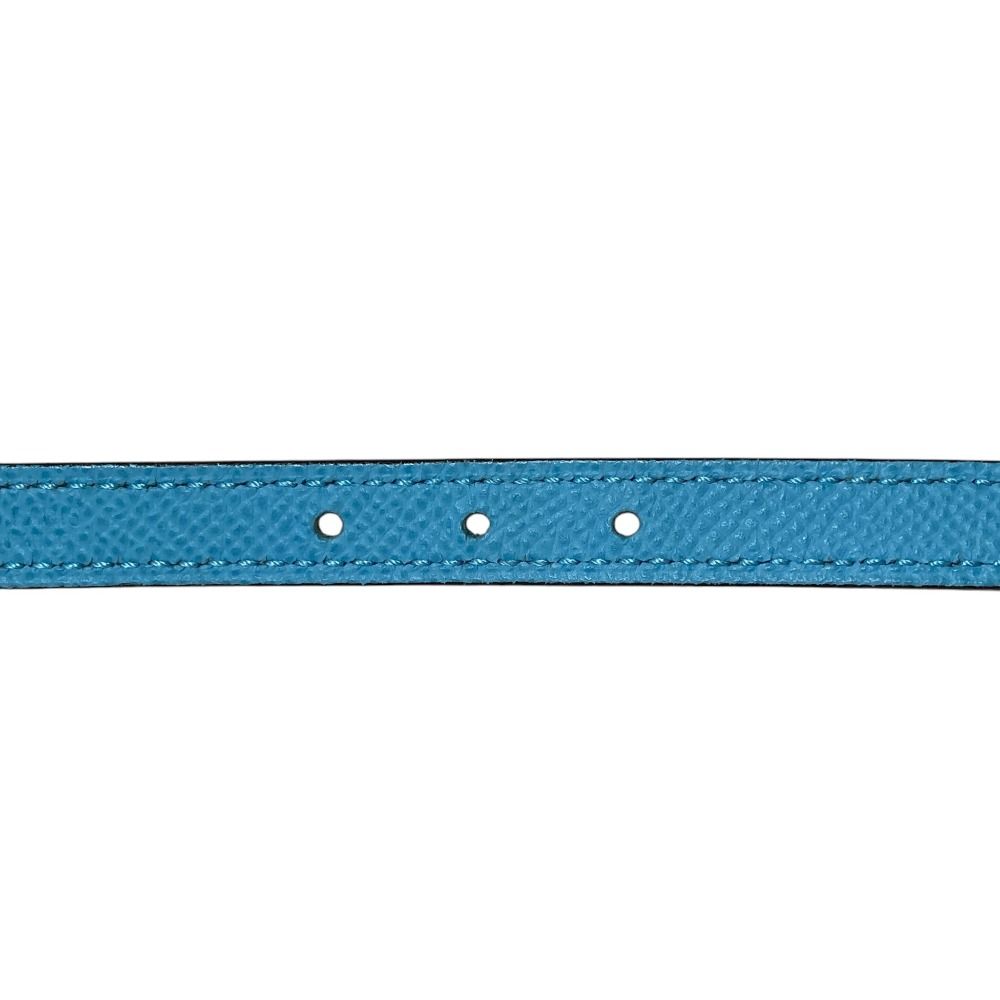 Hermes Irene Veau Epsom Reversible Belt Light Blue Sky — view 8