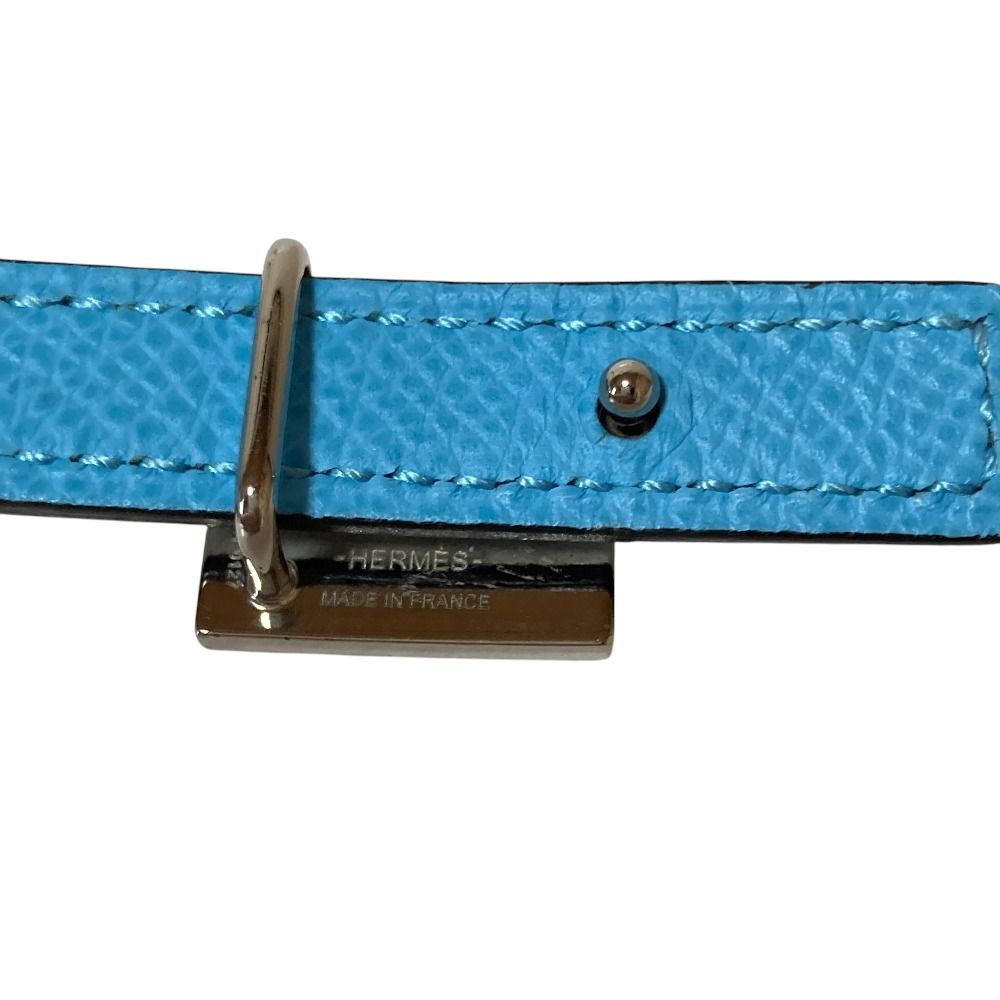 Hermes Irene Veau Epsom Reversible Belt Light Blue Sky — view 3