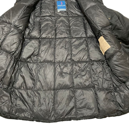 Moncler Blue Tag Stand Collar Down Coat Black Autumn Winter 1 — view 5