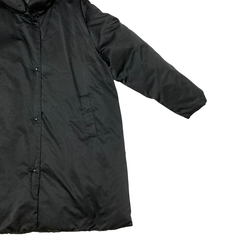 Moncler Blue Tag Stand Collar Down Coat Black Autumn Winter 1 — view 3