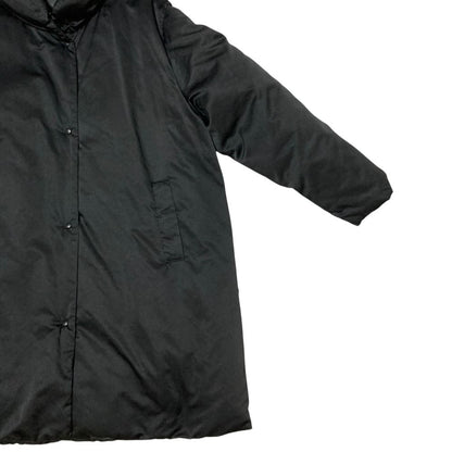 Moncler Blue Tag Stand Collar Down Coat Black Autumn Winter 1 — view 3