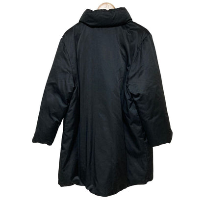 Moncler Blue Tag Stand Collar Down Coat Black Autumn Winter 1 — view 2