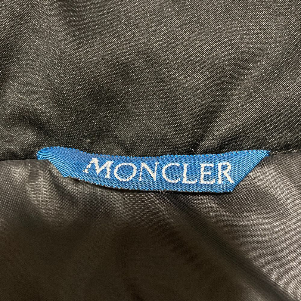 Moncler Blue Tag Stand Collar Down Coat Black Autumn Winter 1 — view 7