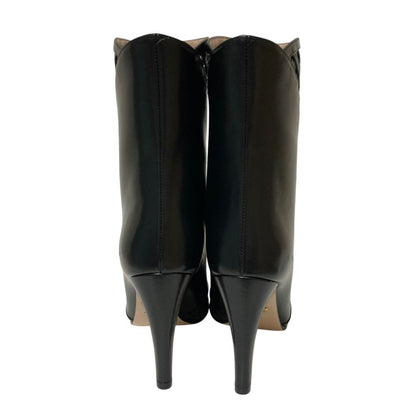 Gucci Mesh Leather Boots Black — view 3