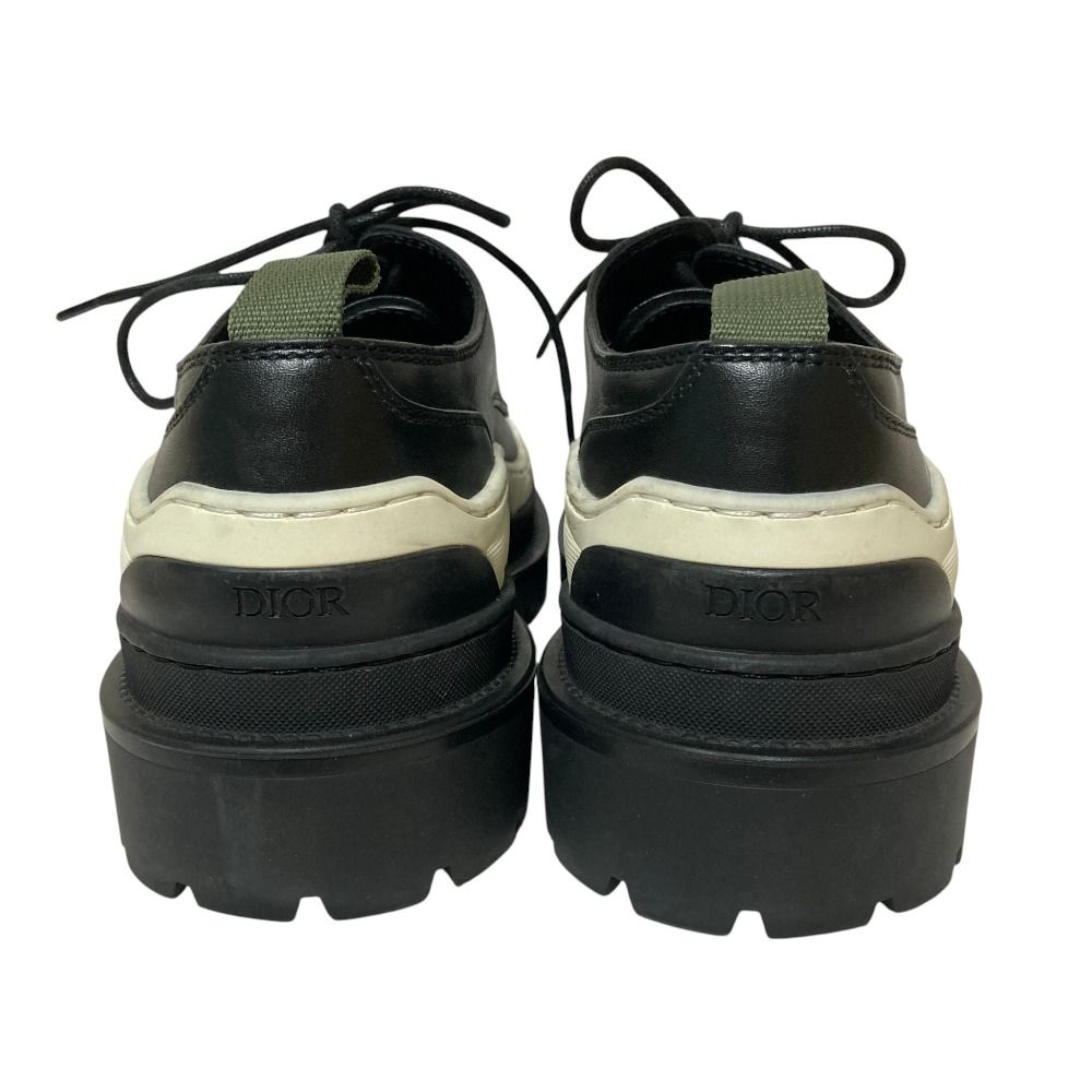 Dior Sacai Leather Derby Shoes Black White Spring Summer Fall Winter — view 3