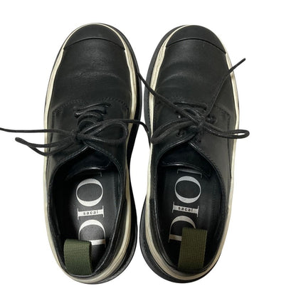 Dior Sacai Leather Derby Shoes Black White Spring Summer Fall Winter — view 4
