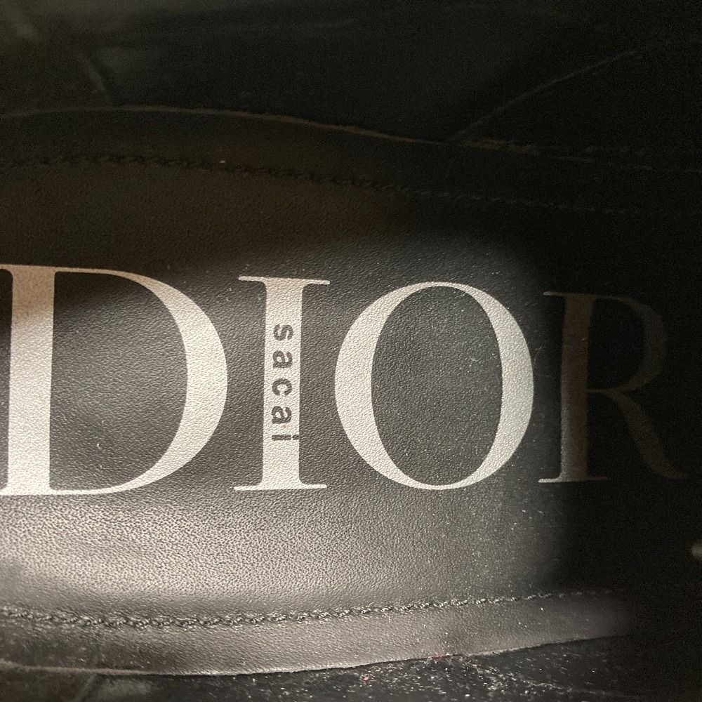 Dior Sacai Leather Derby Shoes Black White Spring Summer Fall Winter — view 8