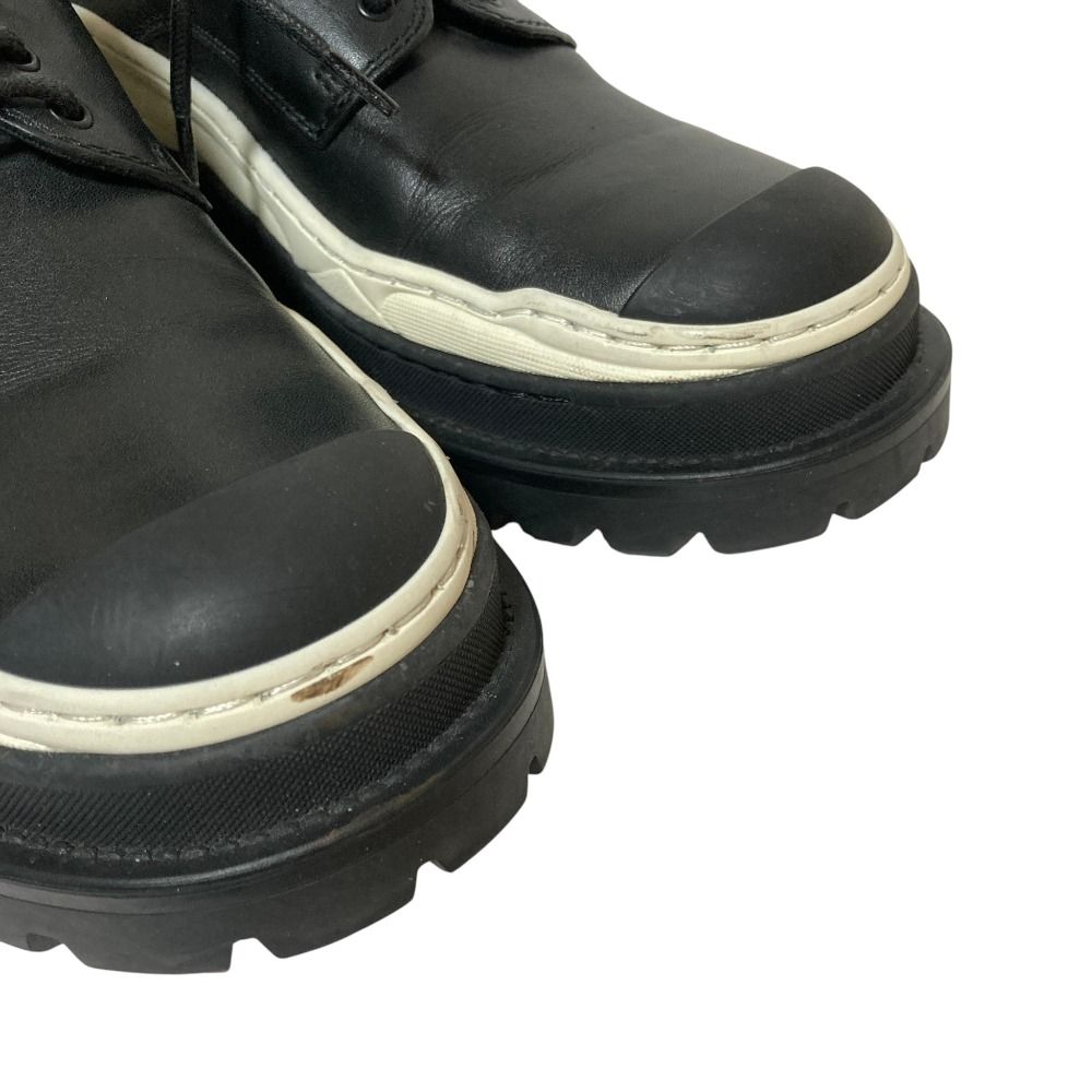 Dior Sacai Leather Derby Shoes Black White Spring Summer Fall Winter — view 6