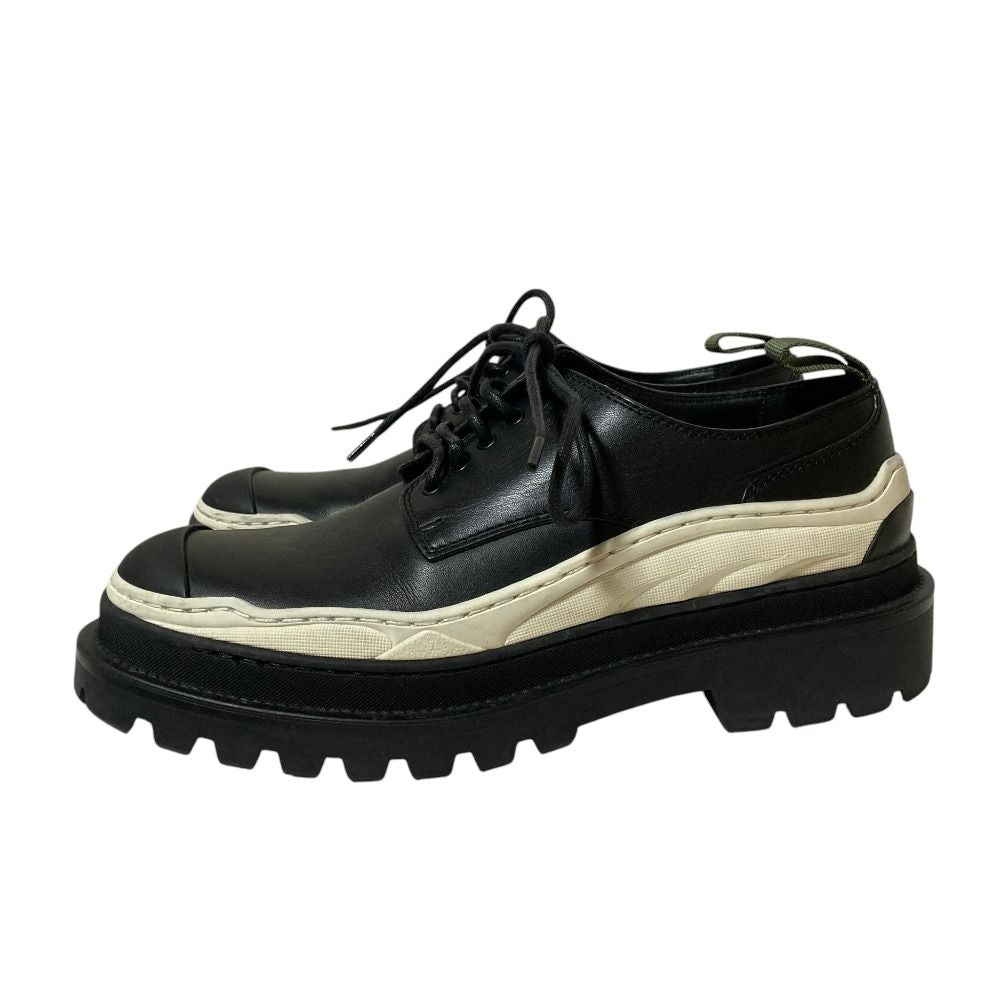 Dior Sacai Leather Derby Shoes Black White Spring Summer Fall Winter — view 2