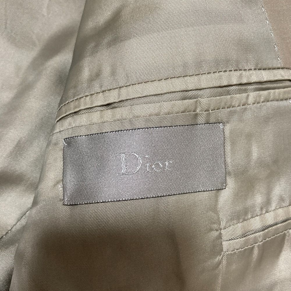 Dior Homme Hedi Slimane Era Tailored Jacket Trousers Pants Suit Set Greige 46 — view 7