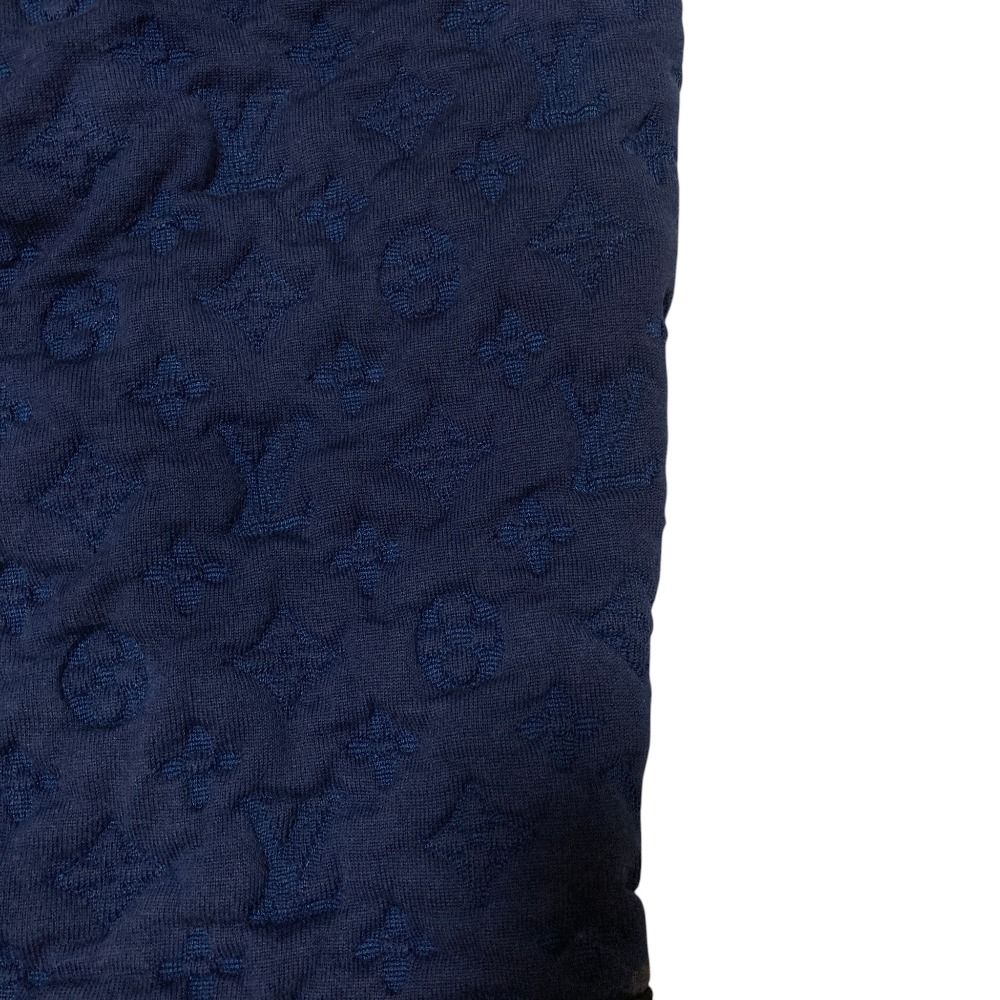 Louis Vuitton Long Sleeve Patchwork Sweatshirt Navy Spring Summer Fall Winter XS — view 4