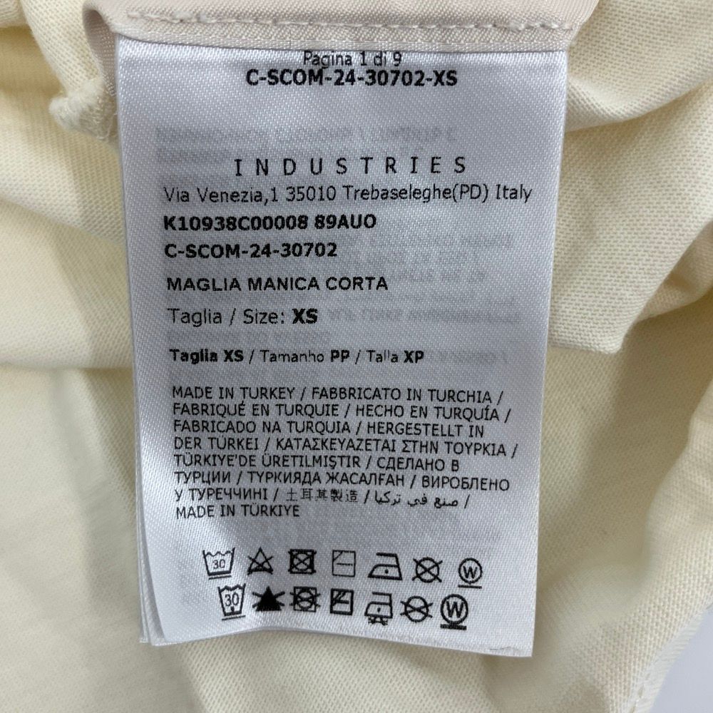 Moncler Maglia Mamica Corta Logo Short Sleeve T-Shirt Ivory Spring Summer XS — view 8