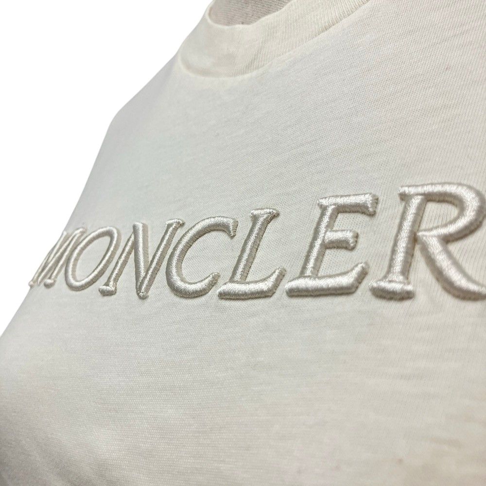 Moncler Maglia Mamica Corta Logo Short Sleeve T-Shirt Ivory Spring Summer XS — view 4