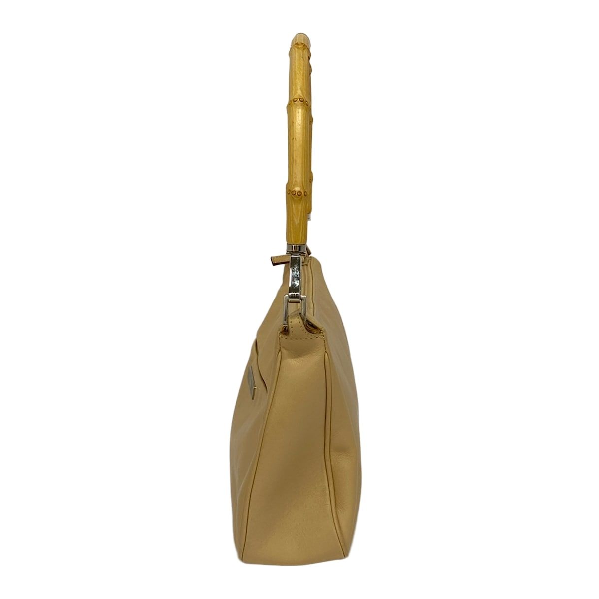 Gucci Handbag Bamboo Beige Light Brown Leather — view 4