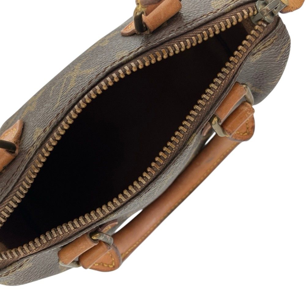 Louis Vuitton Vintage Monogram Mini Speedy Shoulder Pouch Brown — view 7