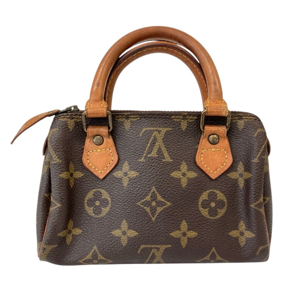 Louis Vuitton Vintage Monogram Mini Speedy Shoulder Pouch Brown — view 3