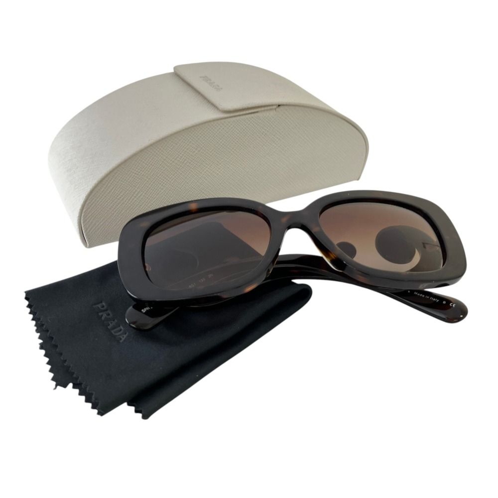 Prada Model Baroque Sunglasses Brown Havana Eyewear — view 8