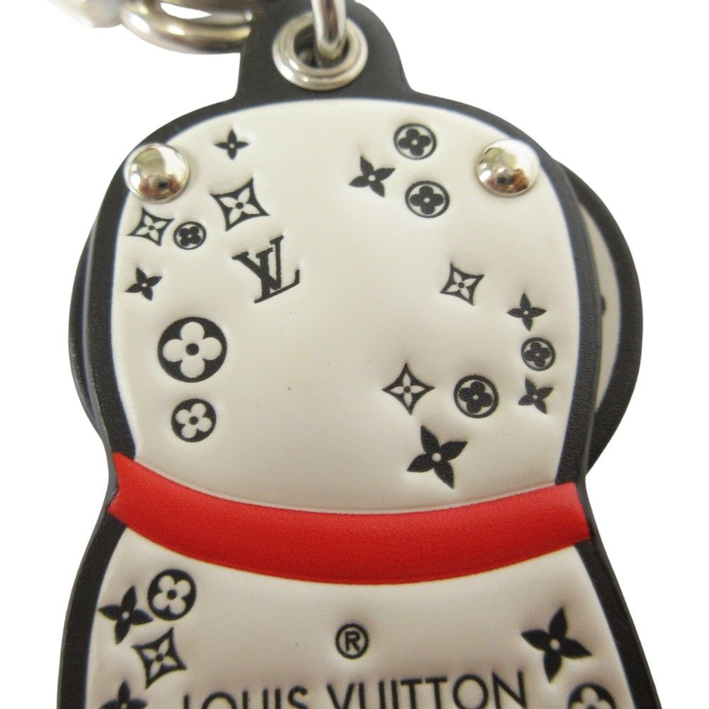 Louis Vuitton Porte Cles LV Darumata Key Ring White Key Holder — view 6