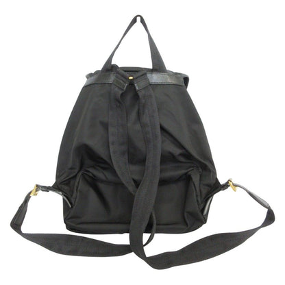 Prada Triangle Plate Tessuto Nylon Backpack Black — view 2