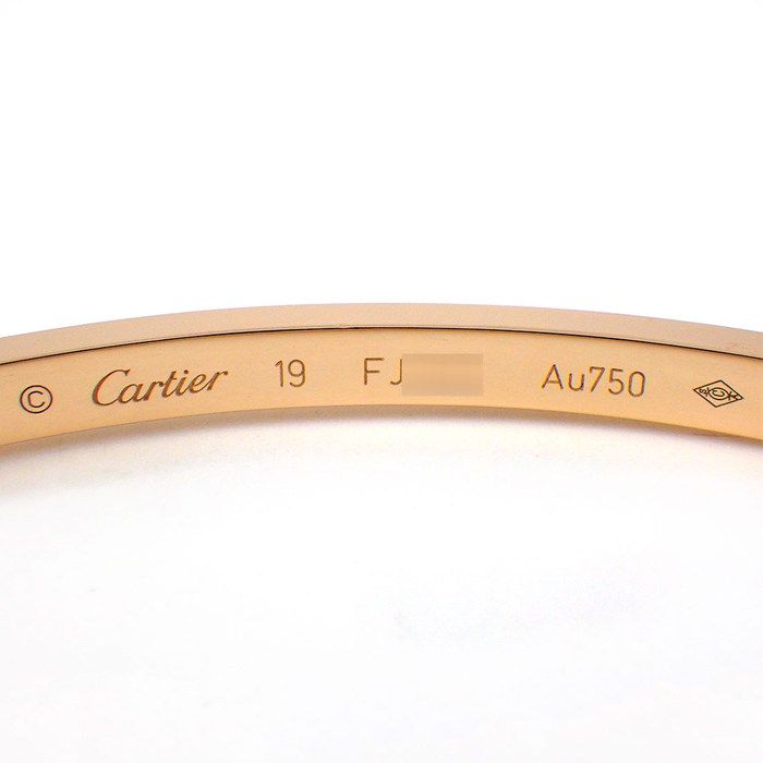 Cartier Bangle Love SM Diamond 18k Pink Gold 19 Bracelet — view 4