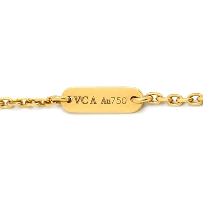 Van Cleef & Arpels Necklace Vintage Alhambra Pendant Red Yellow Gold 18k — view 8