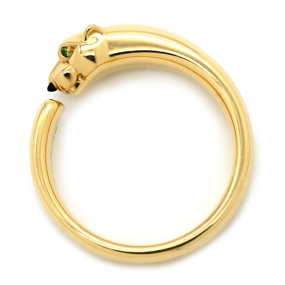 Cartier Ring Panthere de Cartier SM Yellow Gold 61 18k Onyx Tsavorite — view 2