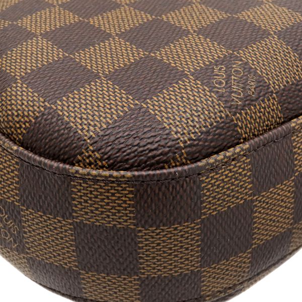 Louis Vuitton Shoulder Bag South Bank Damier Canvas Ebene Red Gold Brown — view 4