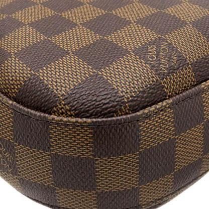 Louis Vuitton Shoulder Bag South Bank Damier Canvas Ebene Red Gold Brown — view 4