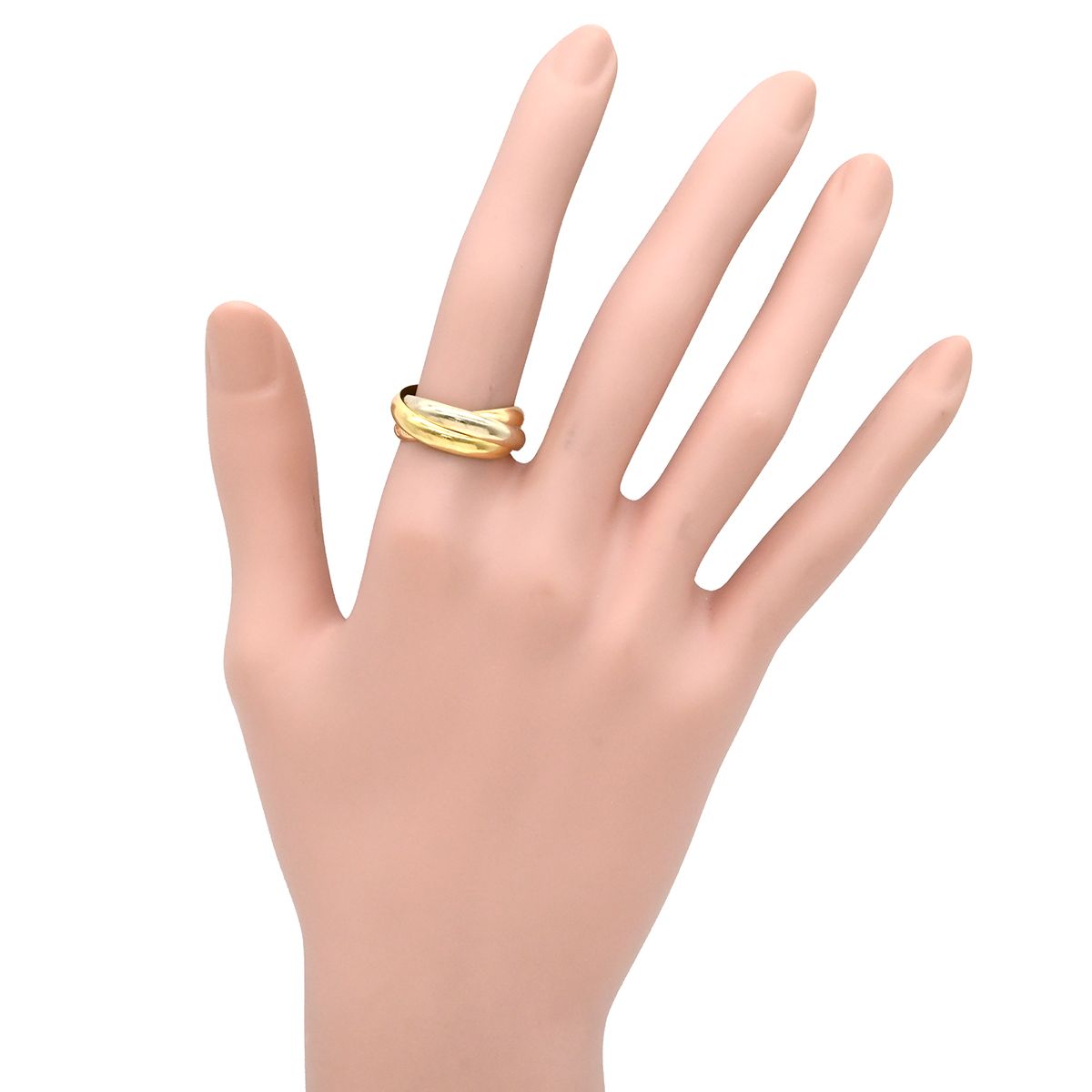 Cartier Ring Trinity Classic White Gold Yellow Pink — view 7