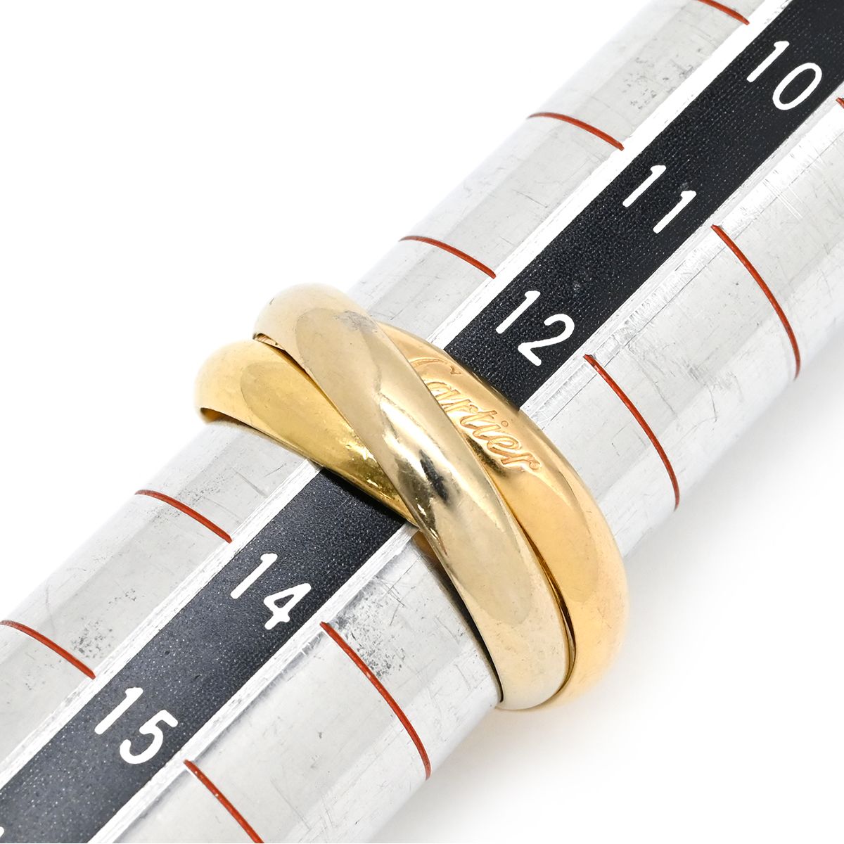 Cartier Ring Trinity Classic White Gold Yellow Pink — view 6