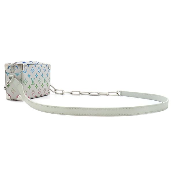 Louis Vuitton Shoulder Bag Mini Soft Trunk Leather Monogram Iridescent Canvas — view 2